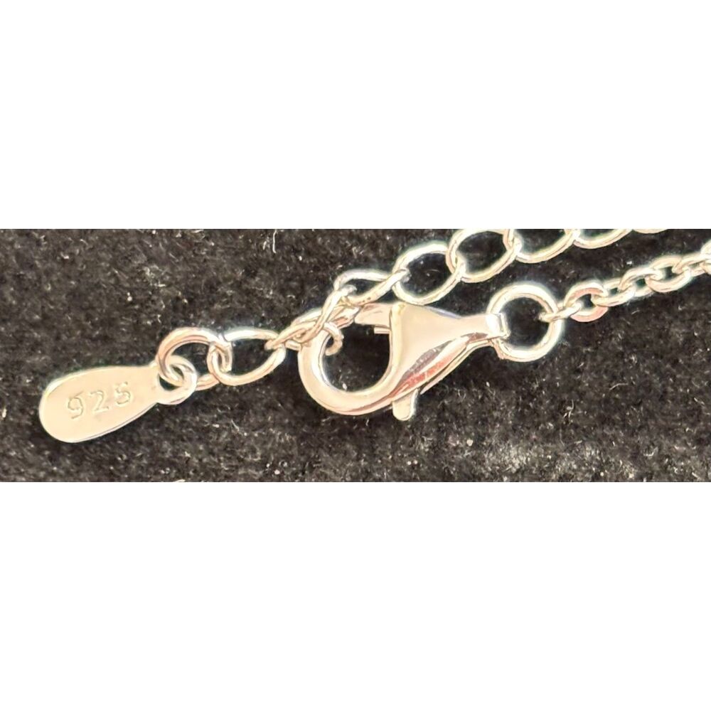 NWOT Disney Mickey Mouse Sterling Silver Moissanite Pavé Pendant Necklace - Picture 5 of 6